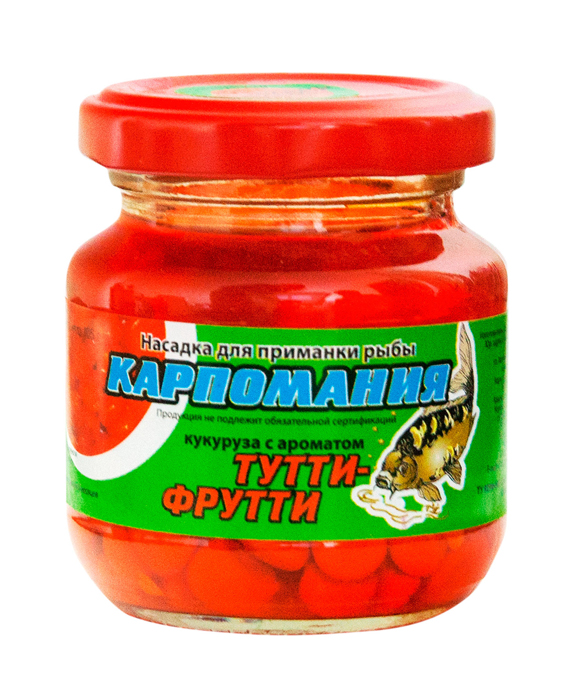 Кукуруза КАРПОМАНИЯ (мягкая)(оранж.с аром.тутти фрутти)(105г.) — приманка, снасти и аксессуары для рыбалки | Алматы, Казахстан