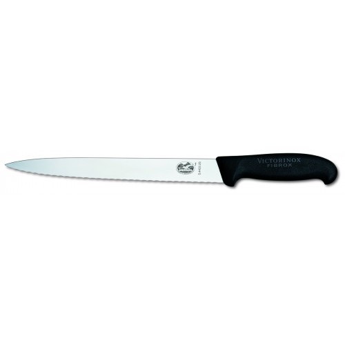 Кухонный нож VICTORINOX Мод. FIBROX SLICING SERRATED #5.4433.25 для кухни в Алматы, Казахстан