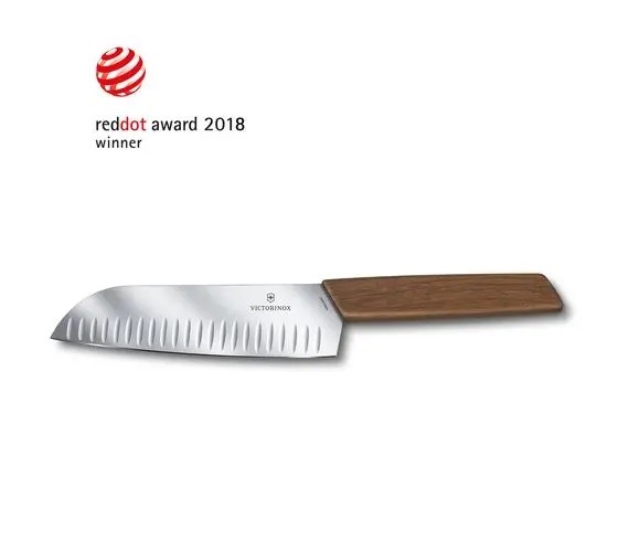 Кухонный нож VICTORINOX Мод. SWISS MODERN SANTOKU #6.9050.17KG для кухни в Алматы, Казахстан