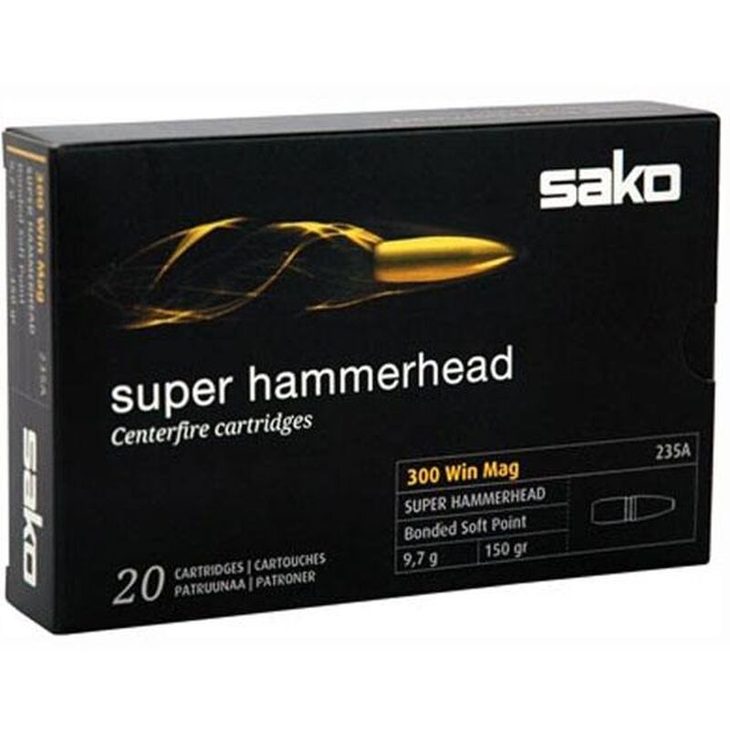 Купить Патрон для нарезного оружия SAKO (.300 Win.Mag.) HAMMERHEAD SUPER (BSP-235A)(150grs)(9,72г.) в Алматы | Казахстан | Корган Центр