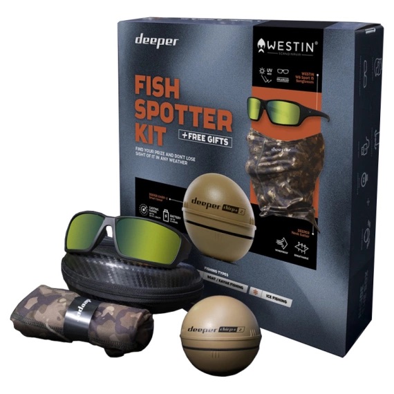 Беспроводной эхолот DEEPER CHIRP+ 2  FISH SPOTTER KIT — рыболовные и охотничьи товары в Алматы | KORGAN.KZ