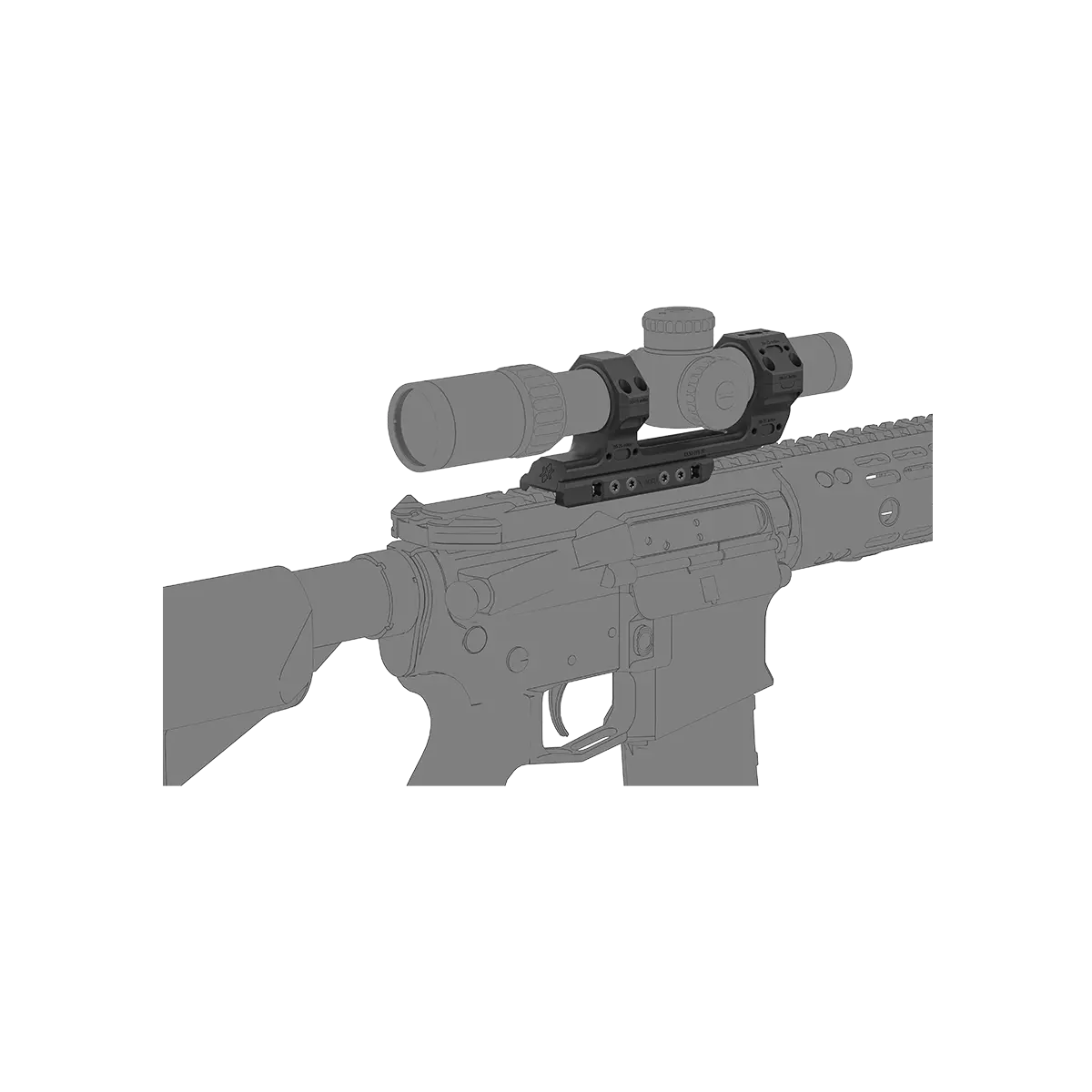 Кронштейн для оптики VECTOR OPTICS Moд. X-MOD 0MOA с выносом Алматы, Қазақстандағы оптикаға арналған