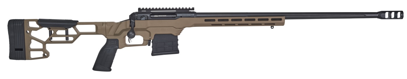 Нарезной карабин SAVAGE Мод. 110 PRECISION ALU FDE CERAKOTE FLUTED 6,5 Creedmoor — детальное фото