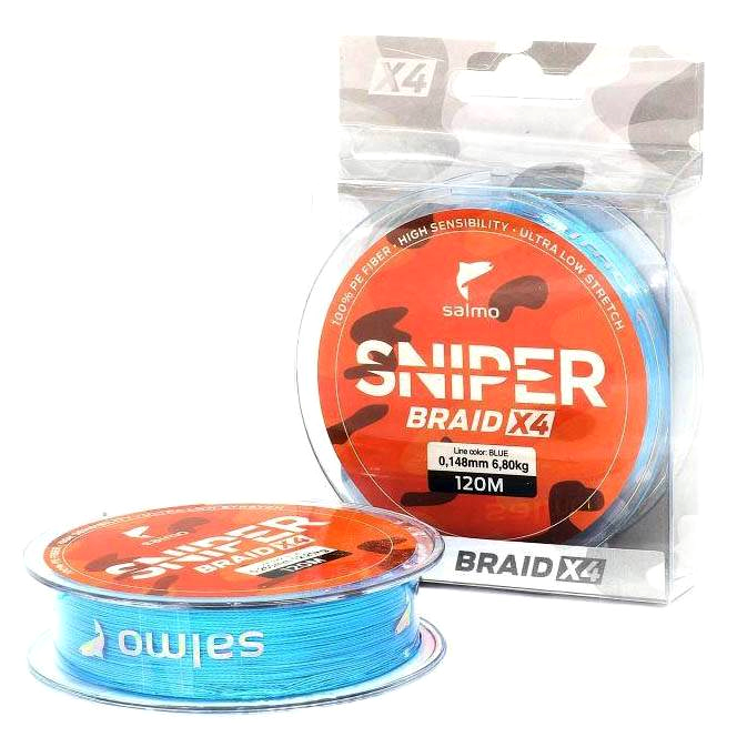 Шнур SALMO SNIPER BRAID X4 — рыболовная леска, снасти и аксессуары | Алматы, Казахстан