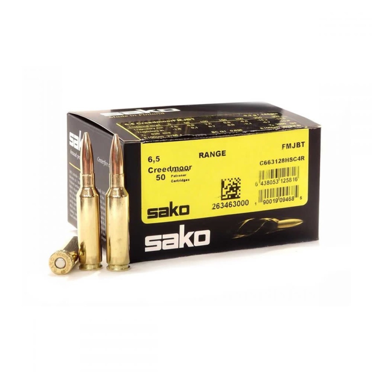 Купить Патрон для нарезного оружия SAKO (6,5 Creedmoor) SPEEDHEAD RANGE (FMJBT-125H)(123grs)(7,97г.) в Алматы | Казахстан | Корган Центр