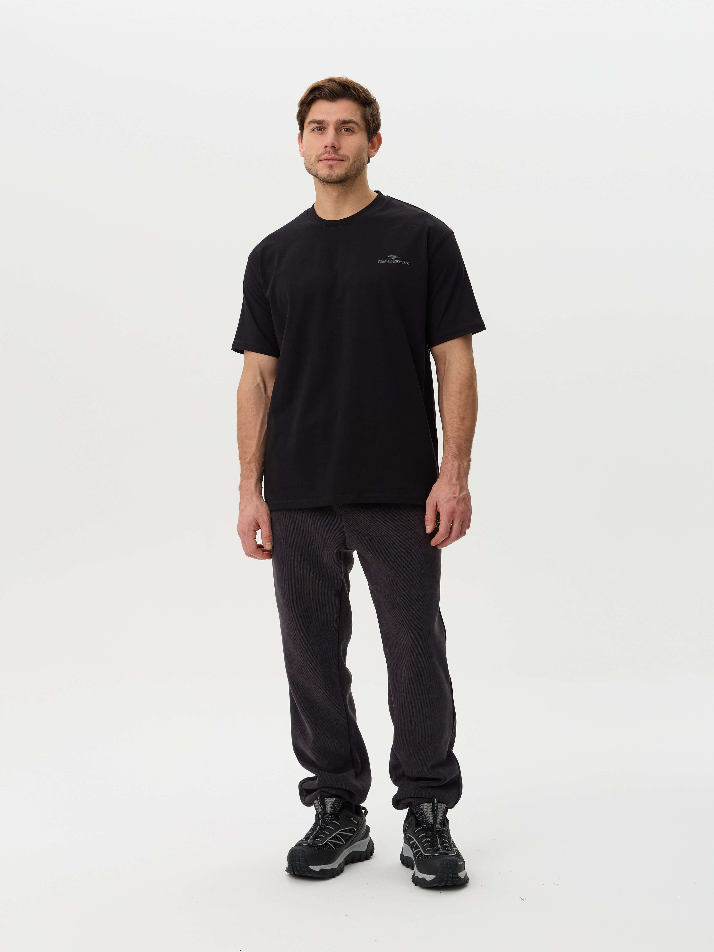 Футболка мужская Remington Casual Black — одежда для охоты, рыбалки, туризма и города | KORGAN.KZ