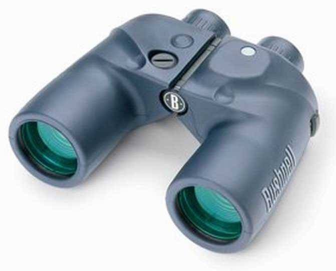 Бинокль BUSHNELL Мод. MARINE 7X50 COMPASS / RETICLE BLUE BaK-4 PORRO PRISM для охоты и туризма в Алматы, Казахстан