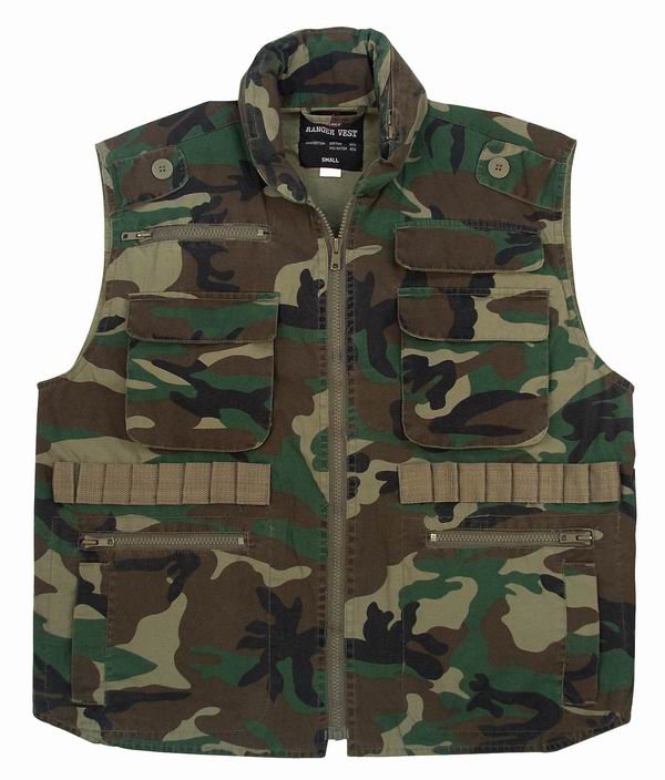 Жилет ROTHCO Мод. VINTAGE RANGER (Woodland Camo) для рыбалки и охоты в Алматы, Казахстан