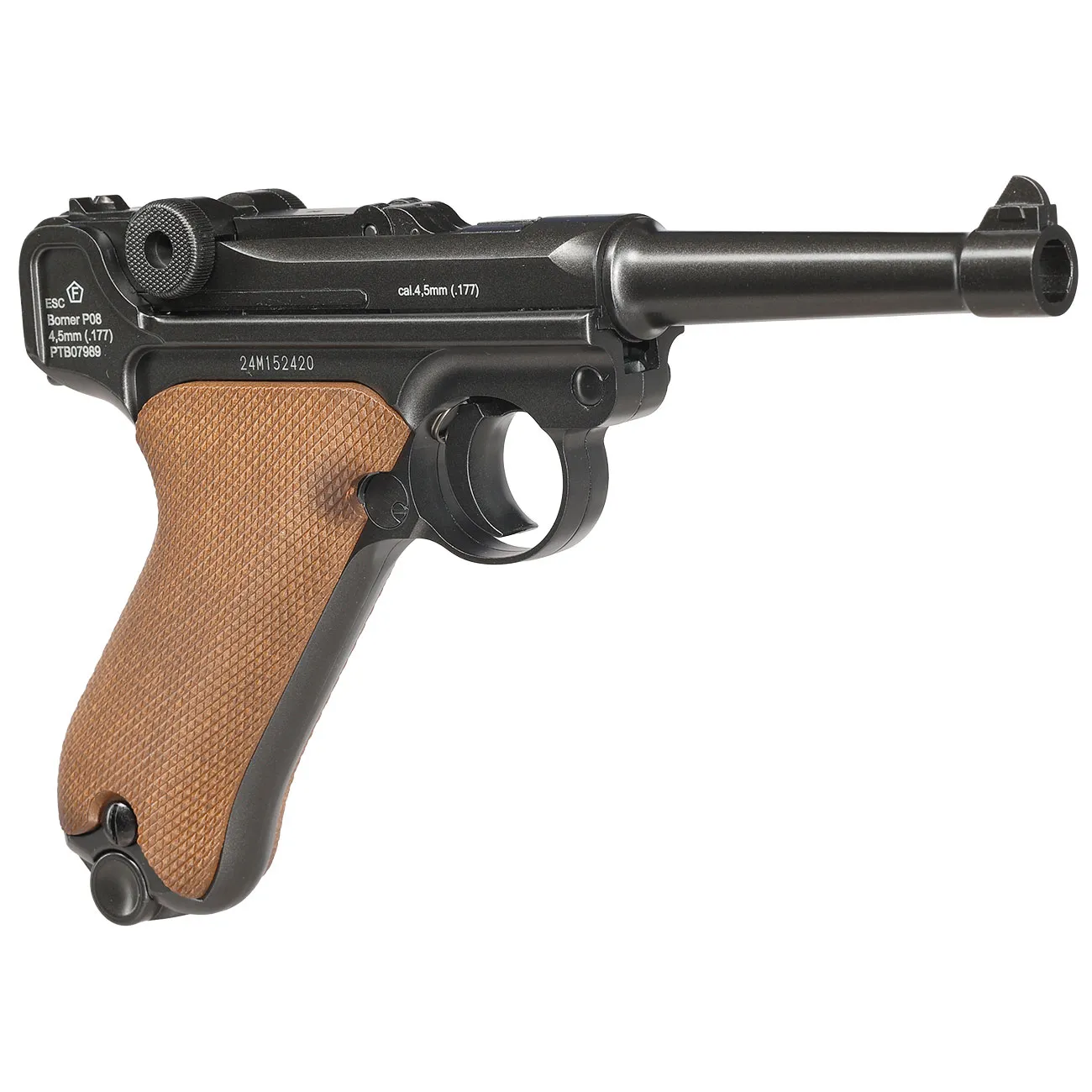 Фото Пистолет Borner P08 Blowback калибр 4,5mm/BBs CO2 — пневматический пистолет купить в Алматы