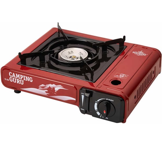 Плита газовая портативная HELIOS Мод. CAMPING GURU TS-250 — туристическая газовая плитка или лампа в Алматы