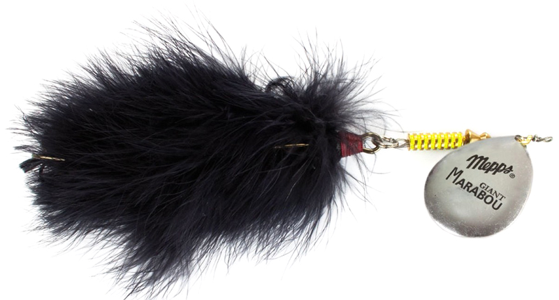Блесна MEPPS GIANT MARABOU (silver/black tail) — купить Вертушки в Алматы | KORGAN