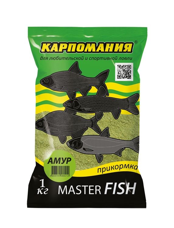 Прикормка КАРПОМАНИЯ MASTER FISH (амур)(1кГ) — приманка, снасти и аксессуары для рыбалки | Алматы, Казахстан