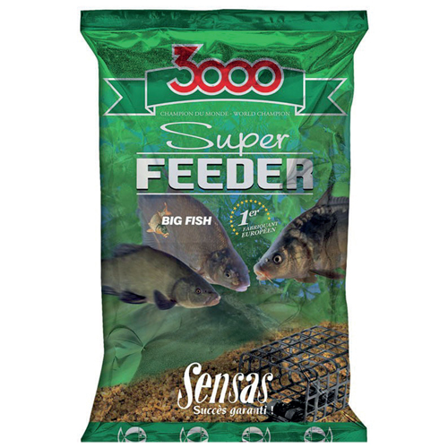Прикормка SENSAS Мод. 3000 SUPER FEEDER RIVER BLACK — приманка, снасти и аксессуары для рыбалки | Алматы, Казахстан