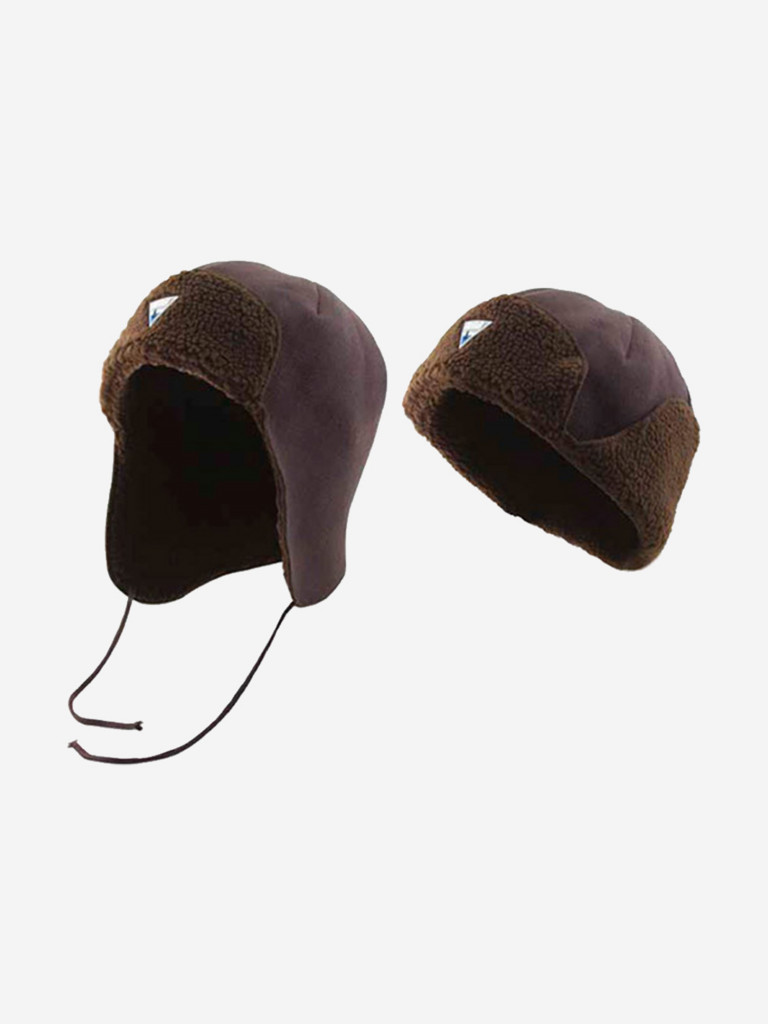 Шапка Alaskan флисовая  коричневая (R90001Br) — головной убор для рыбалки, охоты и туризма | KORGAN.KZ