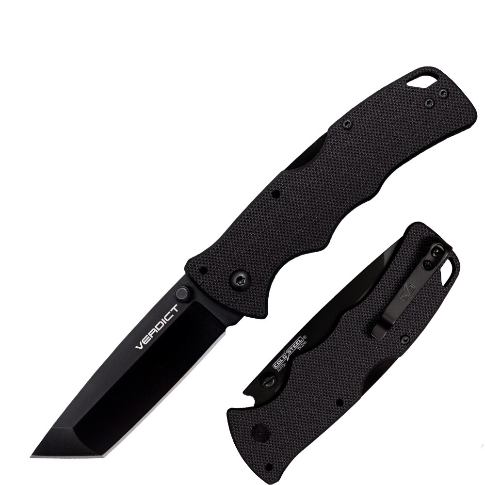 Купить Складной нож COLD STEEL Мод. VERDICT TANTO BLACK в Алматы — магазин Korgan Center | Казахстан | Доставка во все регионы