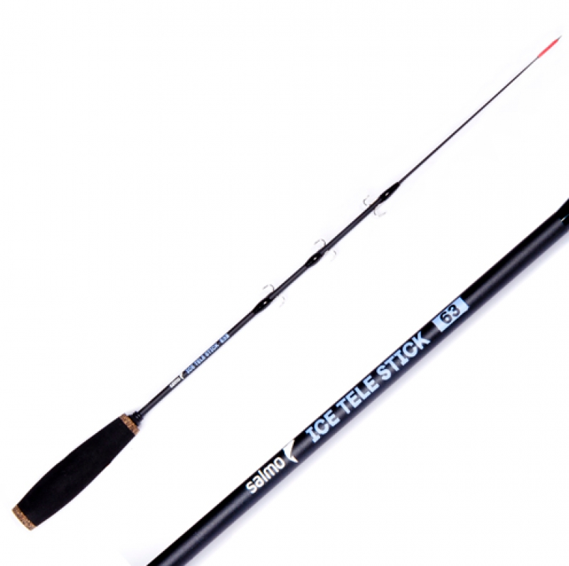 Удочка зимняя SALMO телескопическая Мод. ICE TELE STICK — удилище для зимней рыбалки, мормышка, блесна | Казахстан