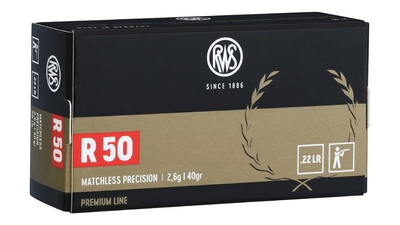Купить Патрон для нарезного оружия RWS (.22 l.r.) Premium R50 (40grs)(2,6г) в Алматы | Казахстан | Корган Центр