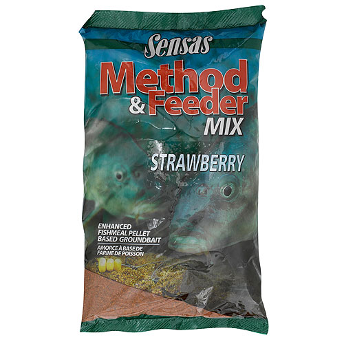 Прикормка SENSAS Мод. 3000 METHOD FEEDER STRAWBERRY — приманка, снасти и аксессуары для рыбалки | Алматы, Казахстан
