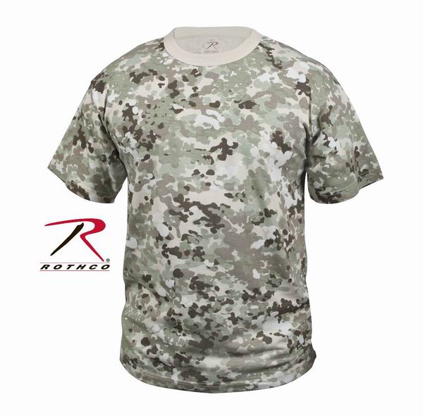 Майка ROTHCO Мод. MILITARY (короткий рукав)(poly/cotton)(Total Terrain Camo) — одежда для охоты, рыбалки, туризма и города | KORGAN.KZ