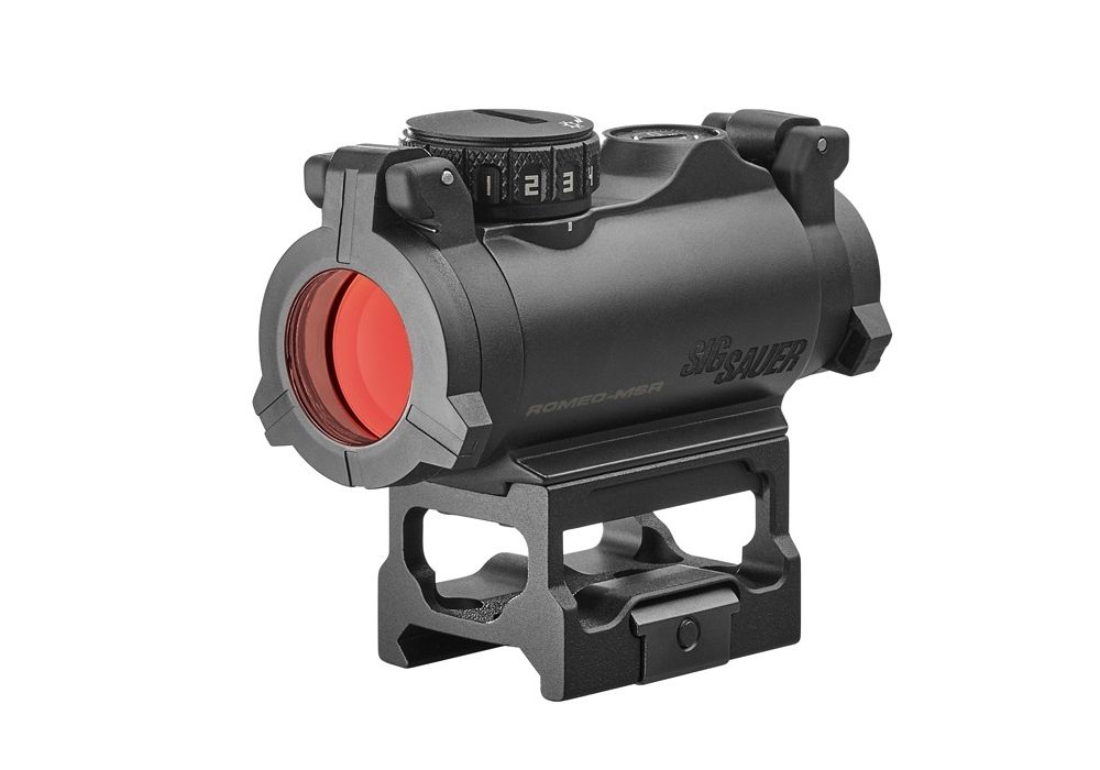 Коллиматорный прицел SIG-SAUER Мод. ROMEO-MSR COMPACT 1x20 BLACK (IR: 2 MOA RED DOT)(кронштейн FIX на шину PICATINNY/WEAVER) для охоты в Алматы, Казахстан