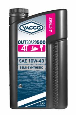 Масло моторное YACCO Мод. OUTBOARD 500 4T 10W40 - API SM — рыболовные и охотничьи товары в Алматы | KORGAN.KZ