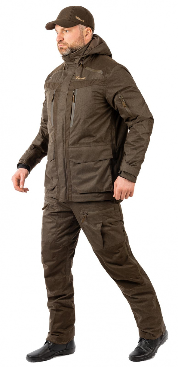 Костюм демисезонный NOVATEX "Winchester" (тк.бавария)(коричневый) — куртки, жилеты, маскировочные костюмы, одежда для рыбалки и охоты | KORGAN Казахстан