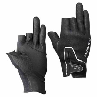 Перчатки SHIMANO Мод. PEARL FIT GLOVES 3 FINGERS CUT BLACK — рыболовные и охотничьи товары в Алматы | KORGAN.KZ