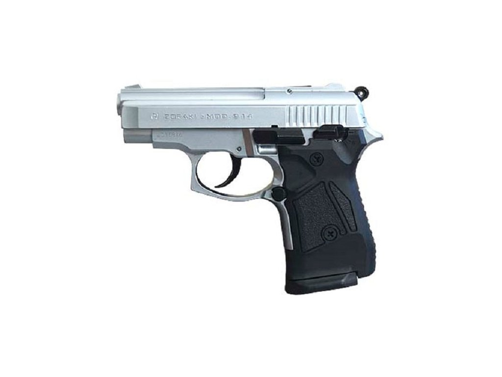 Газовый пистолет ZORAKI Мод. 914-TD MATTE CHROME (к.-бр: 9мм P.A.)(14-зарядный) — купить газовые пистолеты в Алматы | Доставка по Казахстану