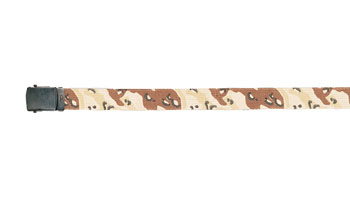 Ремень ROTHCO Мод. COTTON REVERSIBLE (Desert Camo/Tan) — технические характеристики, материалы и назначение | KORGAN