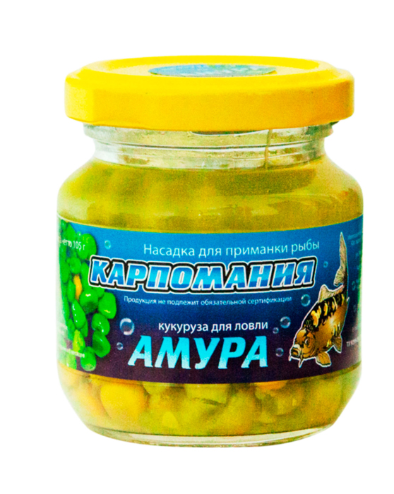 Кукуруза КАРПОМАНИЯ (мягкая)(для ловли амура)(105г.) — приманка, снасти и аксессуары для рыбалки | Алматы, Казахстан