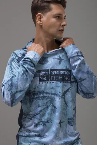 Футболка (джерси)  Remington Fishing Вreeze Вlue — одежда для охоты, рыбалки, туризма и города | KORGAN.KZ
