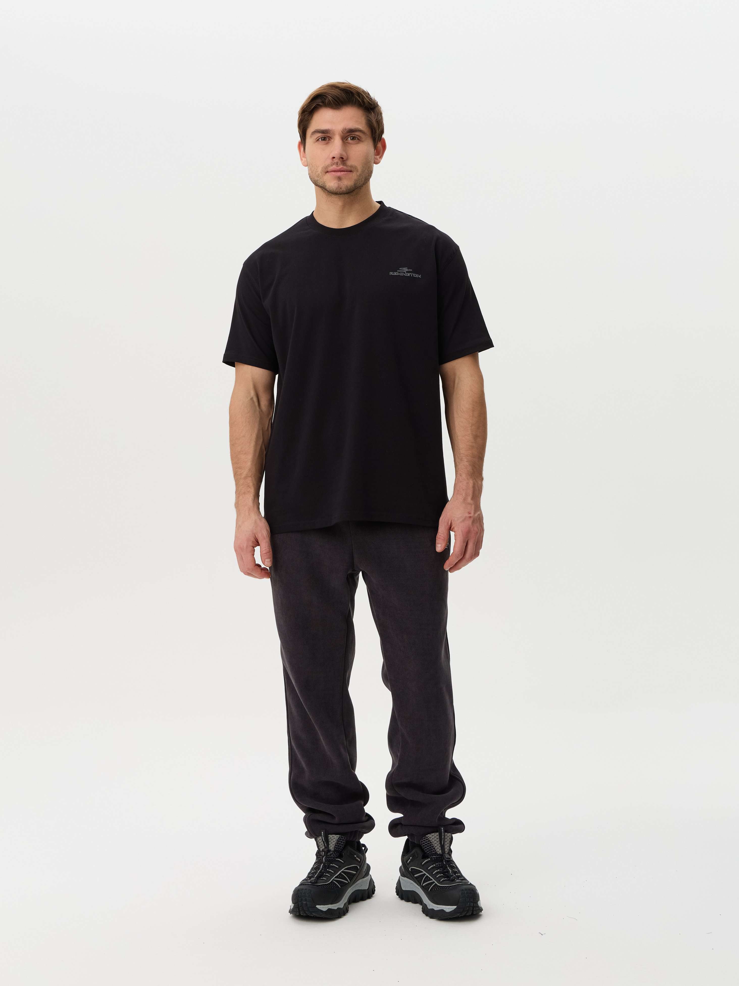 Футболка мужская Remington Casual Black — одежда для охоты, рыбалки, туризма и города | KORGAN.KZ