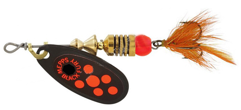 Блесна MEPPS BLACK FURY (black mouche orange) — купить Вертушки в Алматы | KORGAN