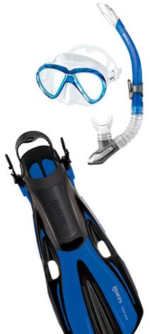 Комплект MARES VOLO ONE MAREA: Маска + Трубка + Ласты (REFLEX BLUE) — рыболовные и охотничьи товары в Алматы | KORGAN.KZ