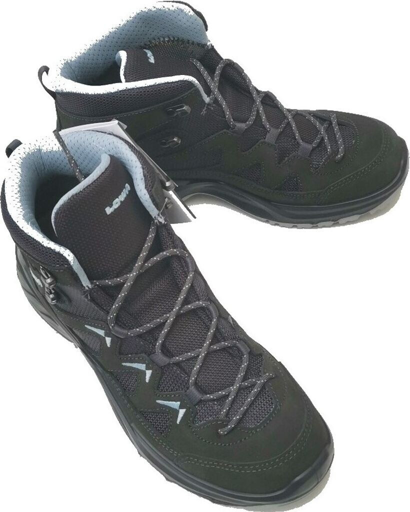 Ботинки SIRKOS EVO GTX MID Ws anthracite/ice blue LOWA — обувь, стельки и уход за обувью | KORGAN.KZ