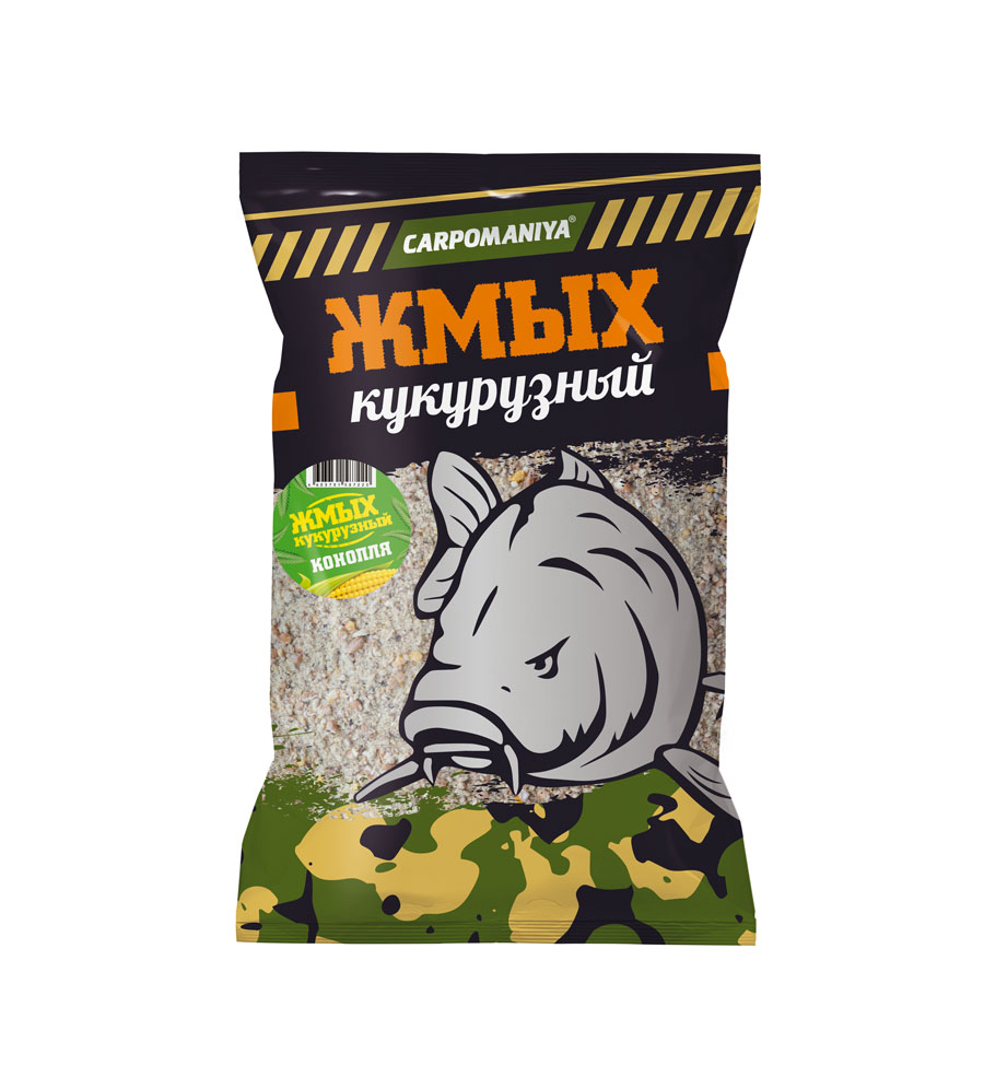Жмых кукурузный КАРПОМАНИЯ (конопля)(сыпуха)(1кГ) — приманка, снасти и аксессуары для рыбалки | Алматы, Казахстан
