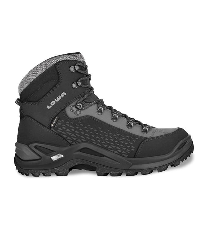 Ботинки RENEGADE WARM GTX MID Black\grey LOWA — обувь, стельки и уход за обувью | KORGAN.KZ
