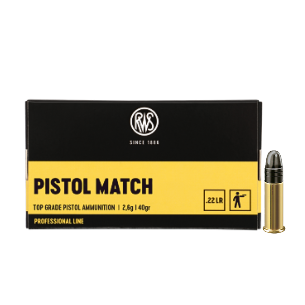 Купить Патрон для нарезного оружия RWS (.22 l.r.) Professional Pistol Match (40grs)(2,6г) в Алматы | Казахстан | Корган Центр