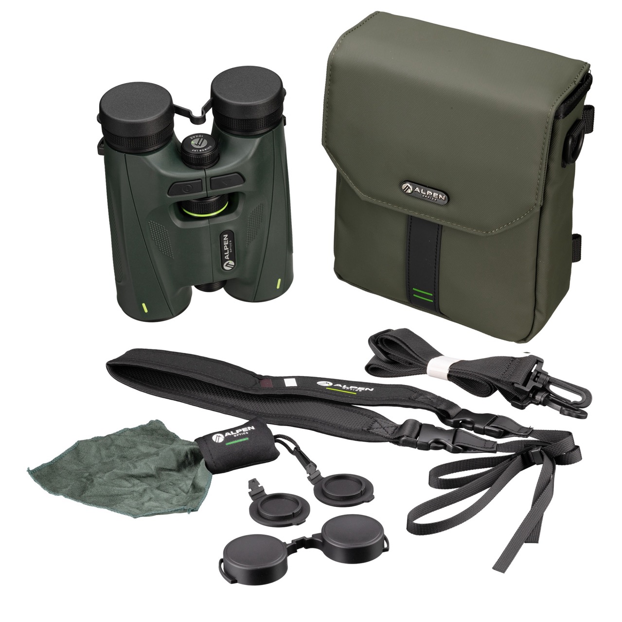 Бинокль ALPEN OPTICS Мод. CHISOS 10X42 LRF BaK-4 ROOF PRISM (с дальномером: до 2.743м) для охоты и туризма в Алматы, Казахстан