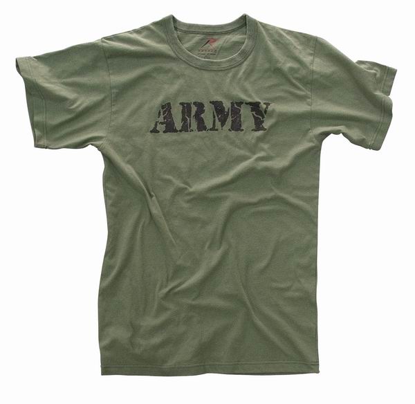 Майка ROTHCO Мод. MILITARY VINTAGE ARMY (короткий рукав)(poly/cotton)(O.D.) — одежда для охоты, рыбалки, туризма и города | KORGAN.KZ