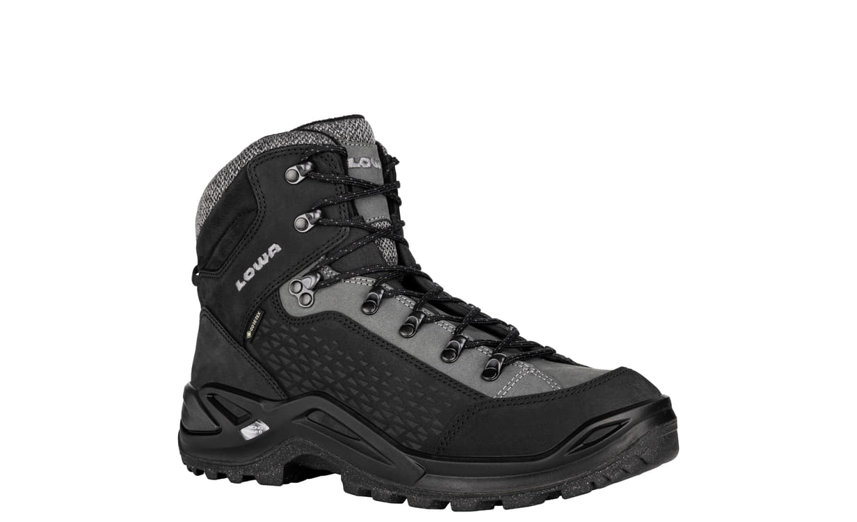 Ботинки RENEGADE WARM GTX MID Black\grey LOWA — обувь, стельки и уход за обувью | KORGAN.KZ