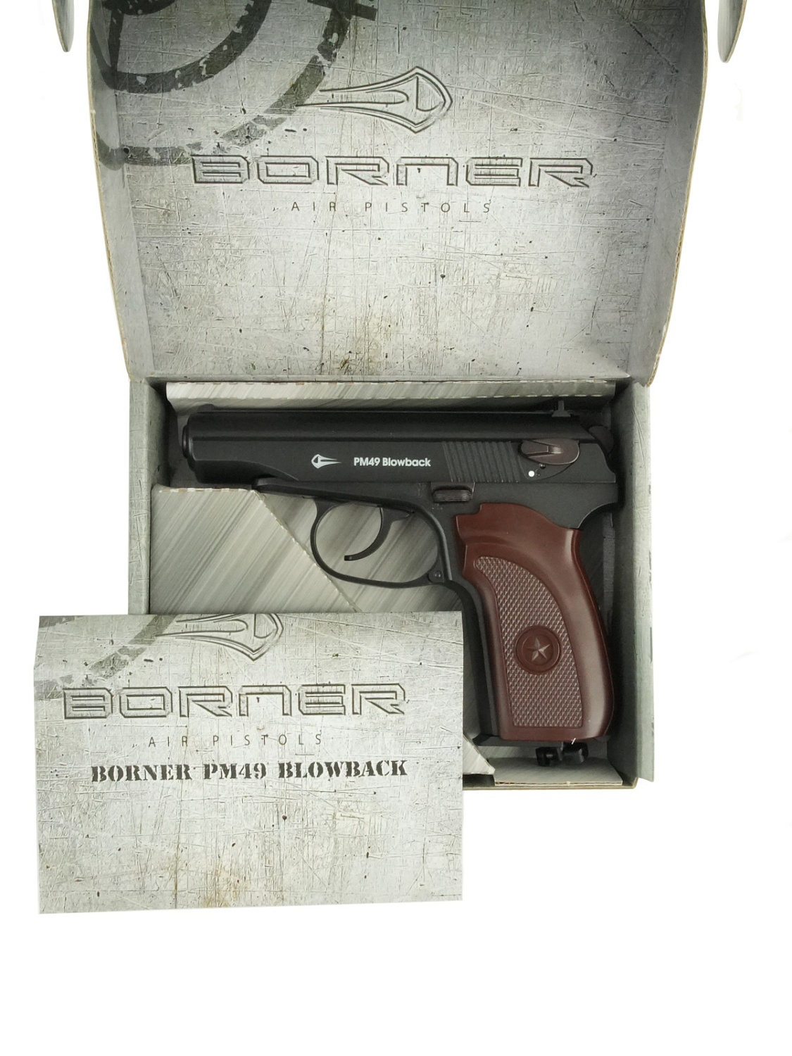Пистолет Borner PM49 Blowback калибр 4,5mm CO2