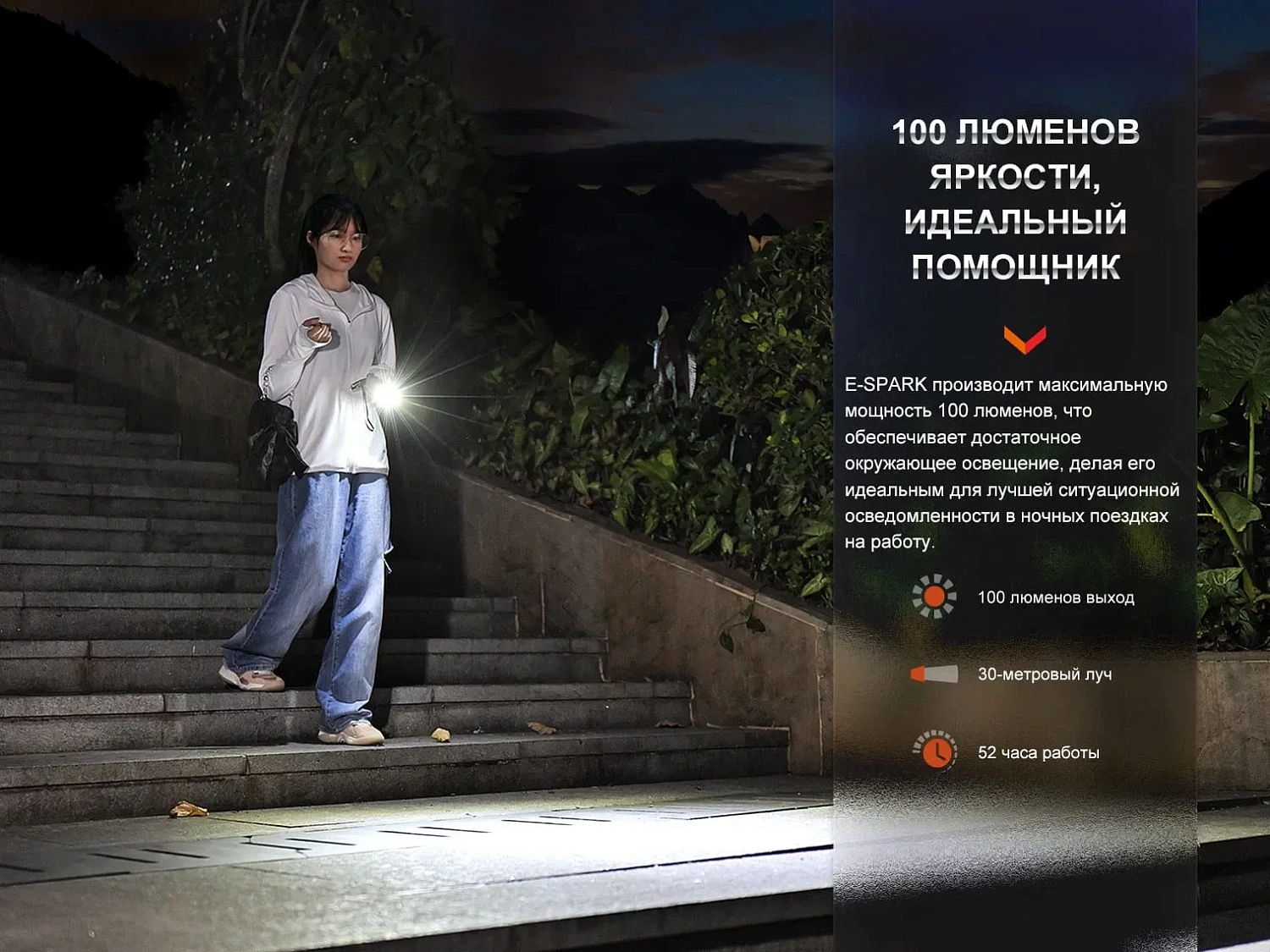 Фонарь FENIX Мод. E-SPARK